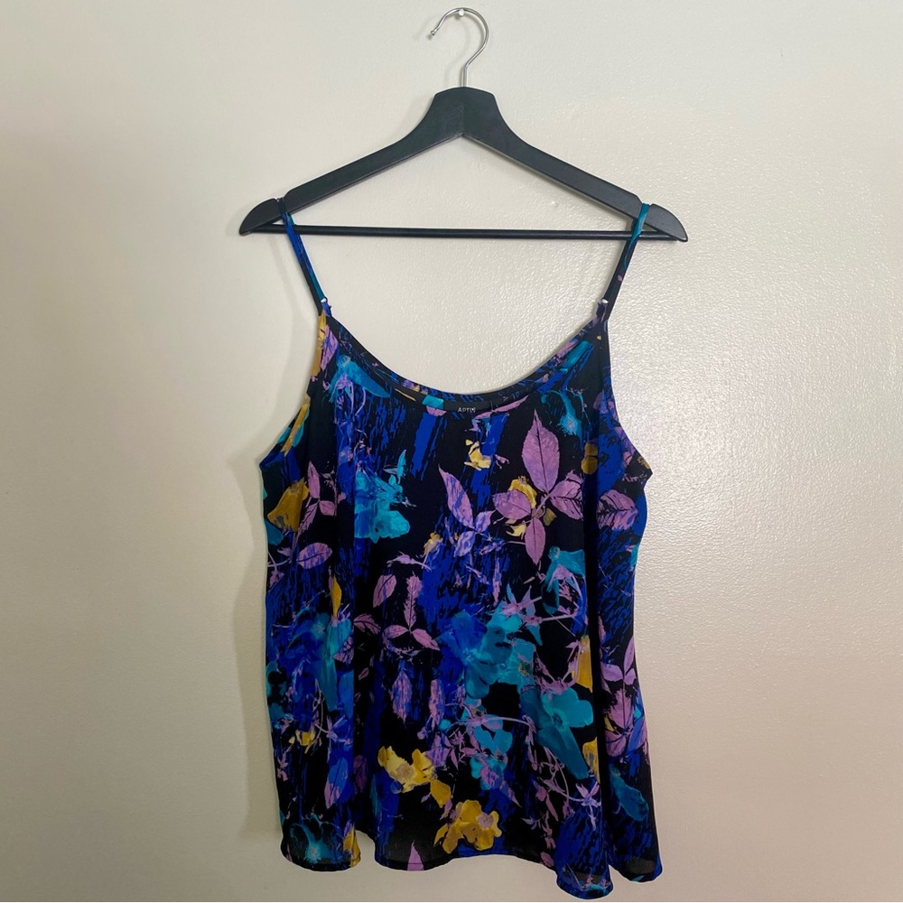 Apt. 9 Blue and Purple Floral Camisole